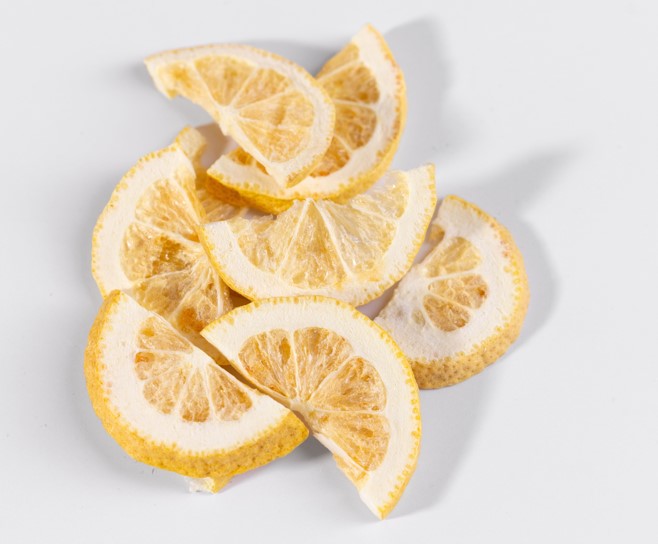 Freeze dried lemon slice